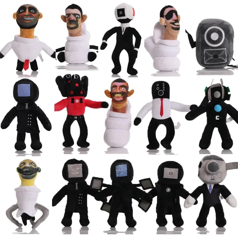 70 Pz Skibidi Toilet Peluche Peluche Cameraman Tv Man Skibidi Dop Dop Sì Sì Titans Camcordeman Speakerman Speaker Man Doll