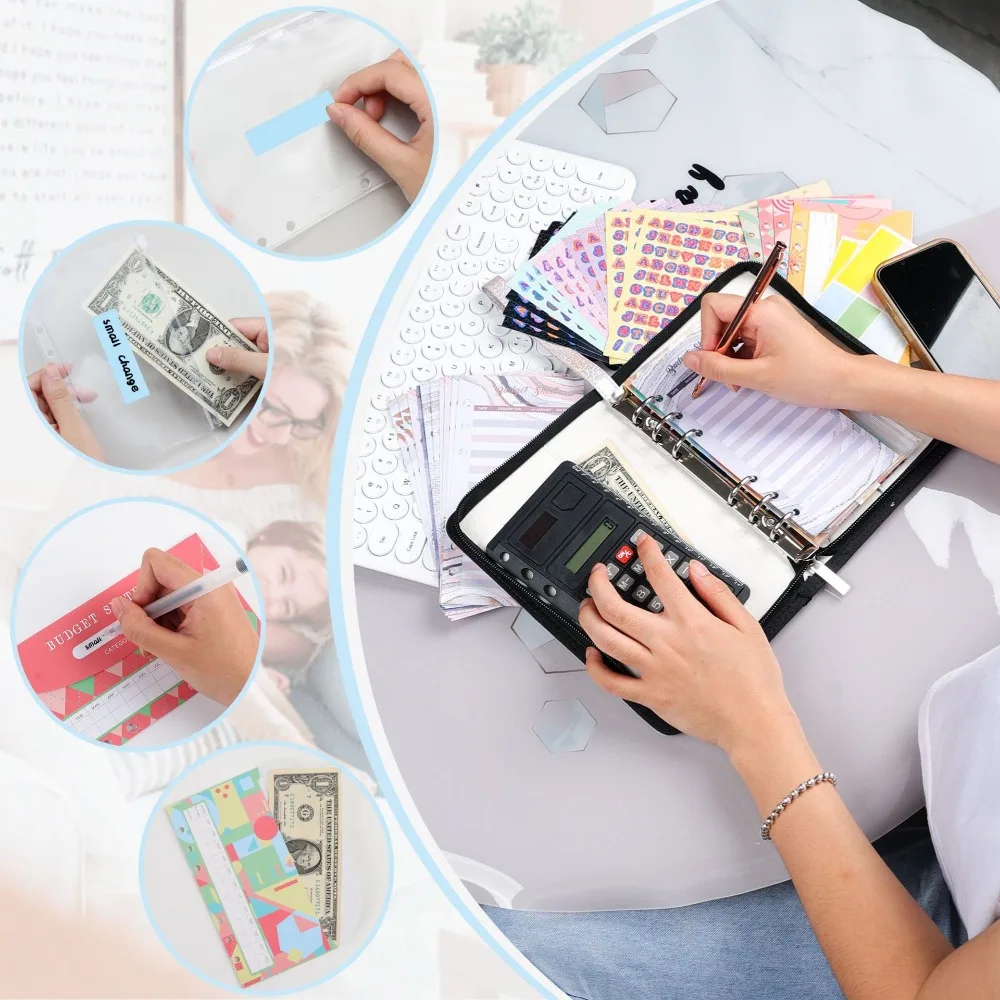 

Money Saving Challenge Budget Binder Loose Leaf Cash Saving Notebook Multifunctional Memo Pad Saving Challenge Sheet Couple