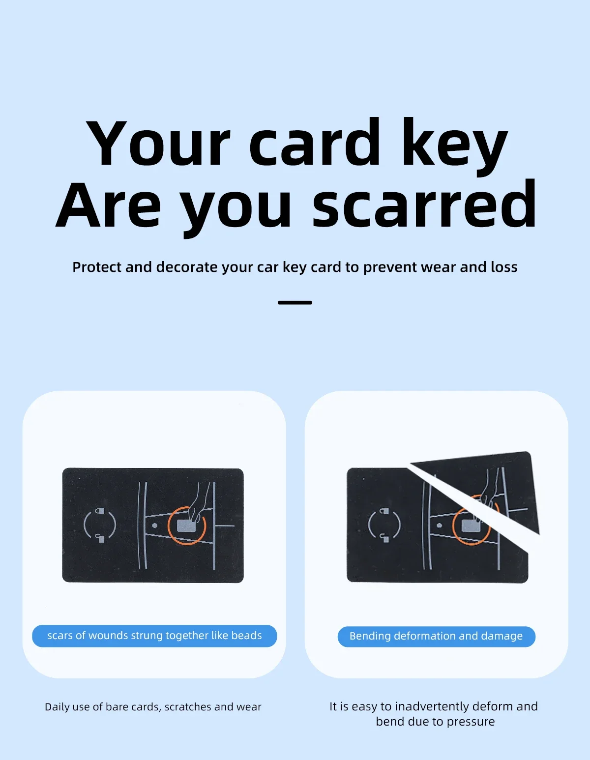 Key Card Holder For Tesla Model 3 Y X S Car Key Card Protector Cover Auto Access