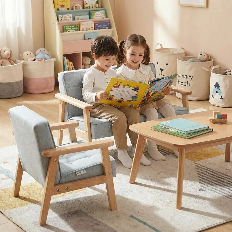 Divano per bambini Poltrona Lavabile in lavatrice Copertura rimovibile Sedile in schiuma Pieghevole Leggero Sala giochi Rosa Blu