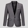 Black Dress Jackets Cropped Jacket for Men Coats Business Man Suits and Blazers Short Korean Style Fashion 2024 Spring Clothes 3