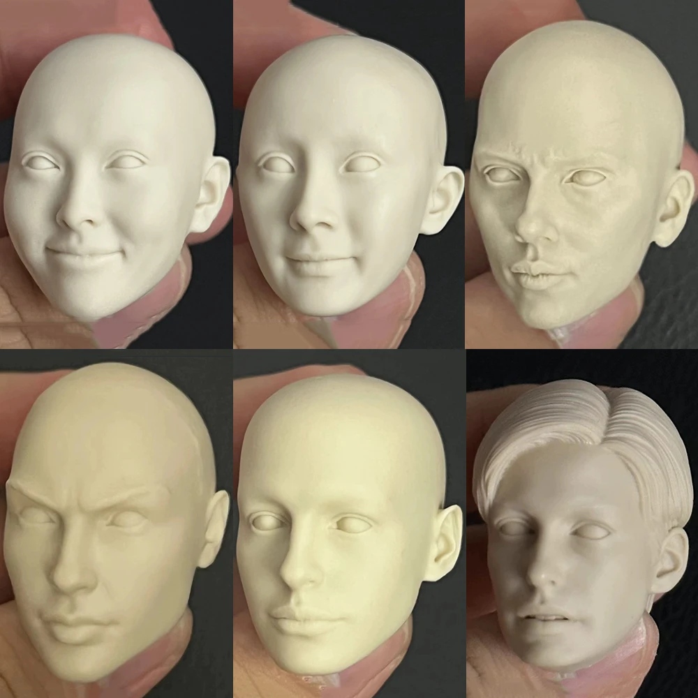 Modello Bianco 1/6 Angela Baby Anne Hathaway Scarlett Johnson Femmina Testa Non Verniciata Intaglio Per 12 "Action Figure Body Toy