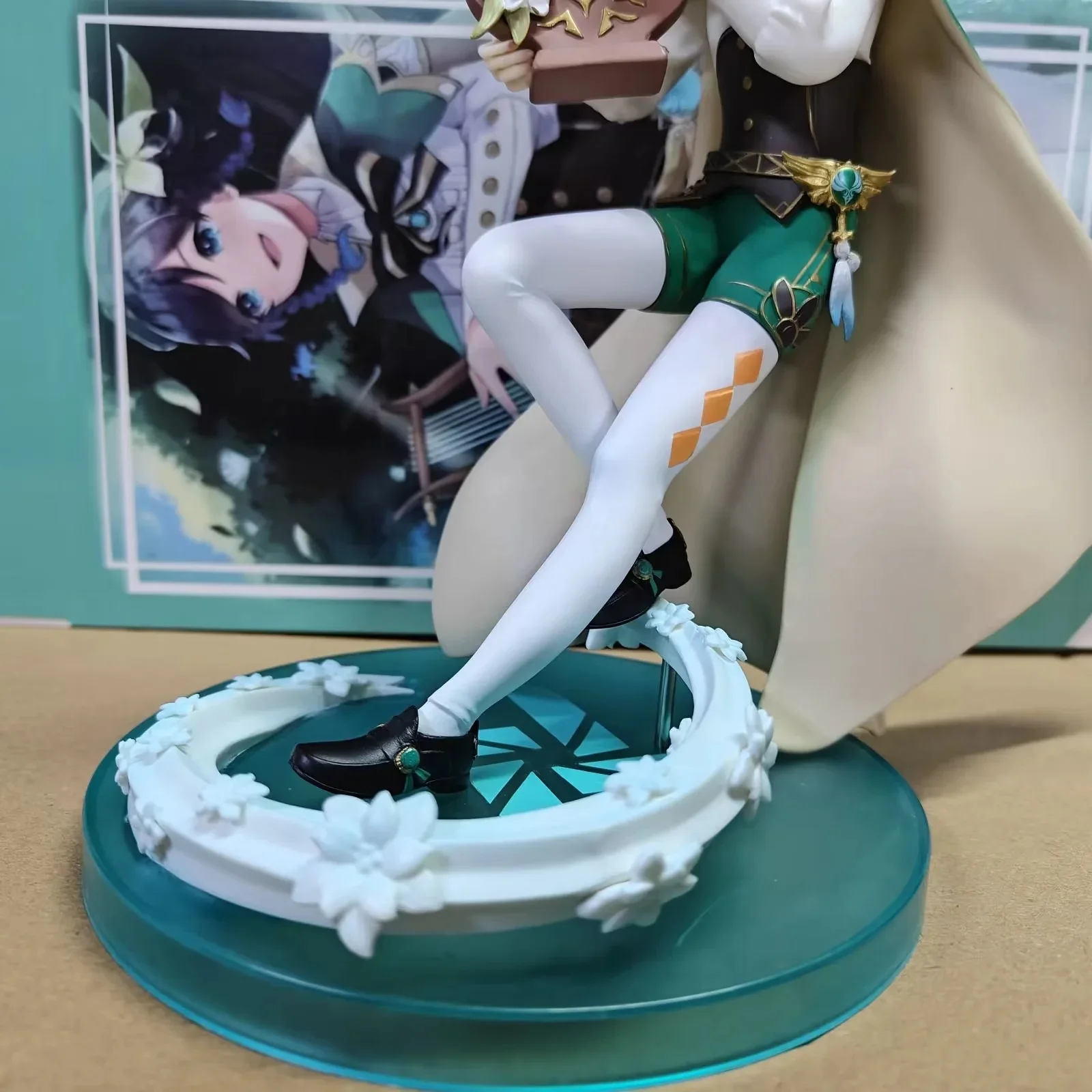 Anime Genshin Barbatos Figure Anemo Wind Statue Action