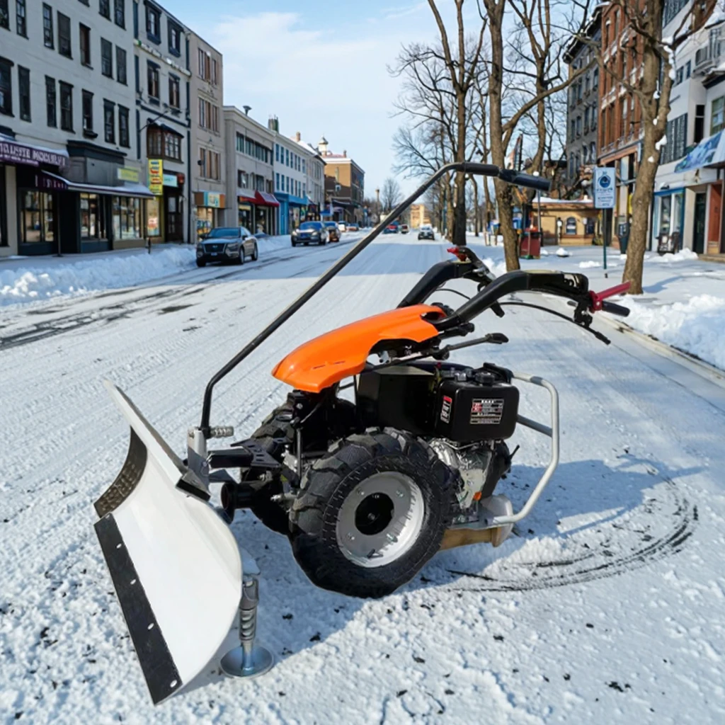 Macchina per la rimozione della neve su strada urbana invernale con soffiatore di neve a ingranaggi pieni spinta a mano 220V Nuova condizione - immagine 2
