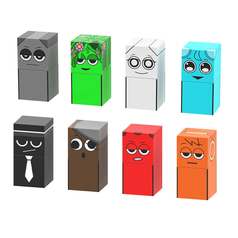 MOC Incredibox Sprunki Magnetic Blocks Music Game Toys