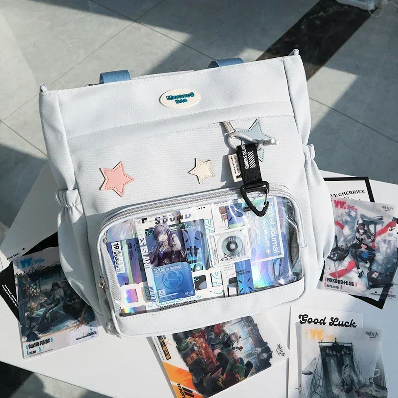 Ita Bag 2026 Simpld Solid Canvas Crossbody Bag High-capacity