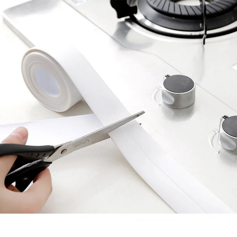 

2022 Bathroom Shower Sink Bathtub Seal Tape White PVC Self Adhesive Waterproof Wall Sticker for Bathroom Kitchen Beauty Stitch