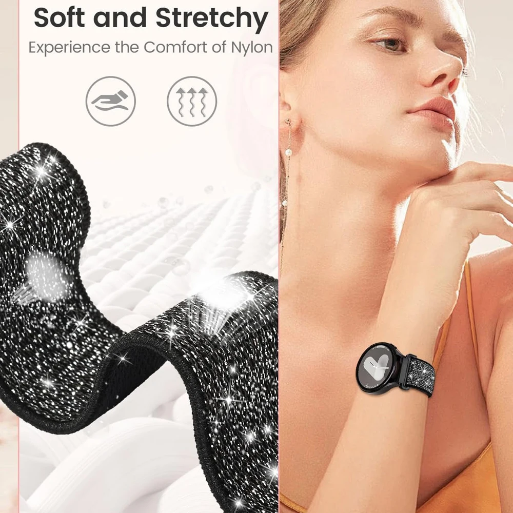Versatile Nylon Bracelet Strap - Stylish 22mm & 20mm Options