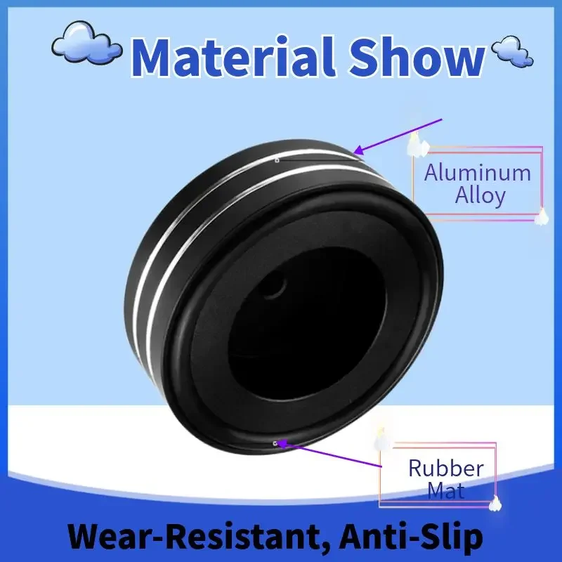 스피커 스파이크 스탠드 피트 패드 발 스피커 CD 앰프 58x22mm 40x20mm 알루미늄 합금 고무 휴대용 오디오 비디오 4 세트