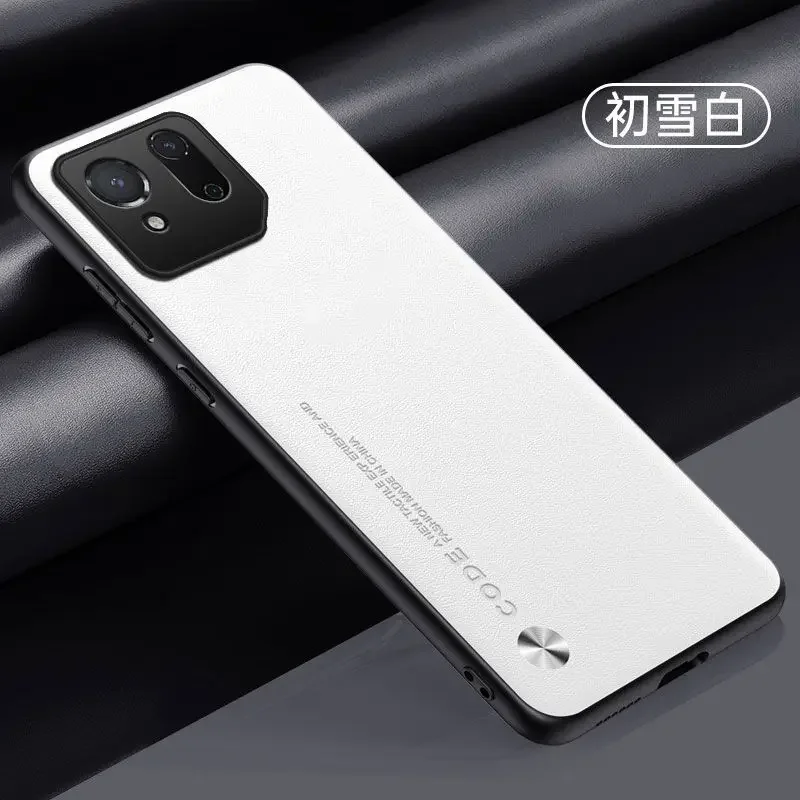 Ultra-Thin Leather Texture Shockproof Phone Case with Soft Edge Bumper Protection