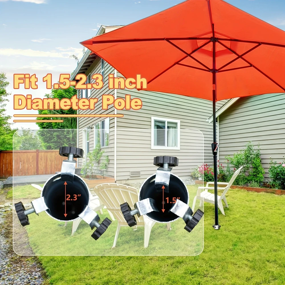 1pcs Outdoor Drying Rack Base Metal Umbrella Anchor Spiral Screw Sturdy Suitable for Garden Backyard Lawn Soil Ground Insertion beach umbrella plug base parasol base stand