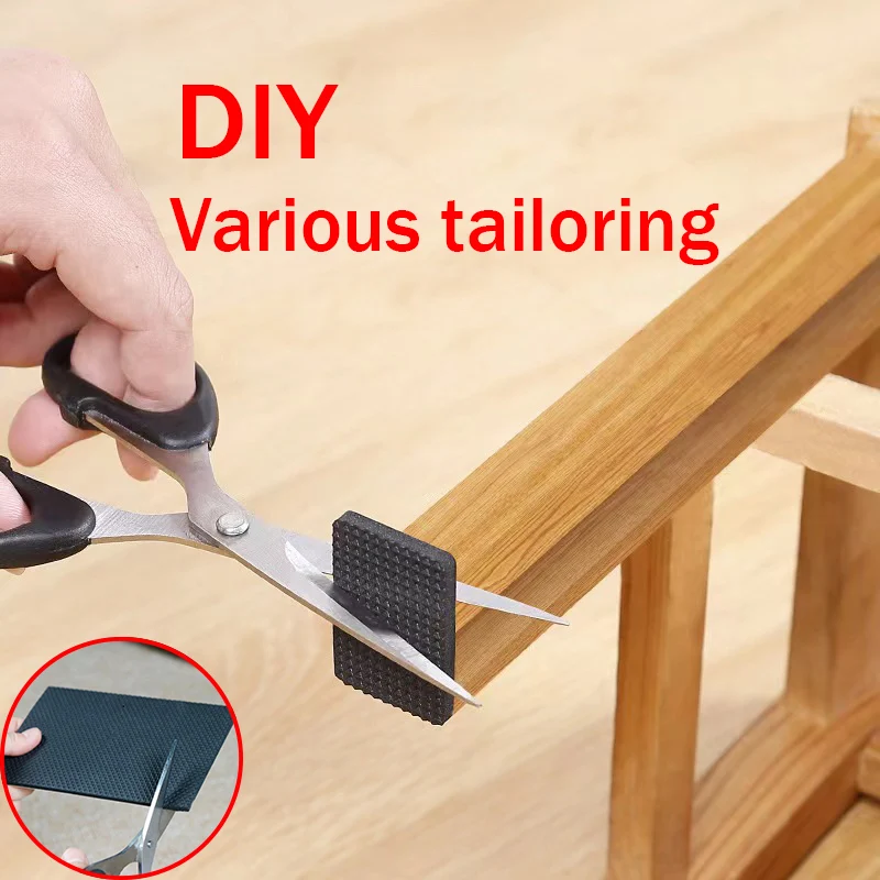 Enhanced Non-Slip Rubber Furniture Pads - Thick Self-Adhesive Floor Protectors