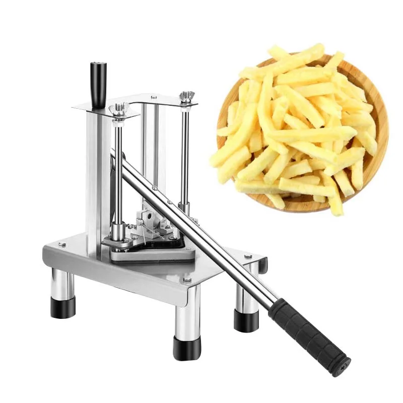 

Manual French Fry Cutters Alloy Steel Fries Potato Strip Chips Cutting Machine Manual Slicer Hand Push Vegetable Fruit Chopper