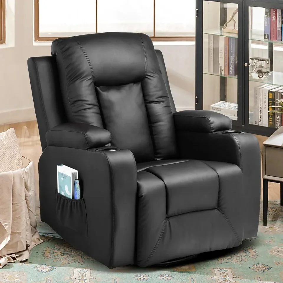Comfortable Swivel Recliner Chair with Massage Heat