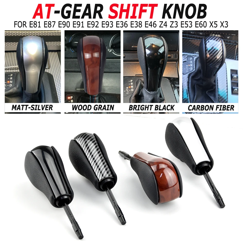 

Automatic AT Short Long Gear Stick Car Shift Gear Knob For BMW E81 E82 E87 E90 E91 E92 E93 E36 E38 E39 E46 Z4 Z3 E53 E60 X5 X3