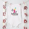 My 1st Birthday Newborn Bodysuit Infant Baby Clothes Toddler Jumpsuits Boys Girls Birthday Party Long Sleeve Outfits Romper Gift 5
