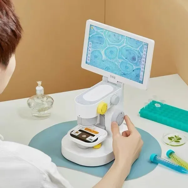 

9 Inch Video Touch 1200X Magnification USB Digital Camera Biological Microscope with LCD Screen for Laboratory