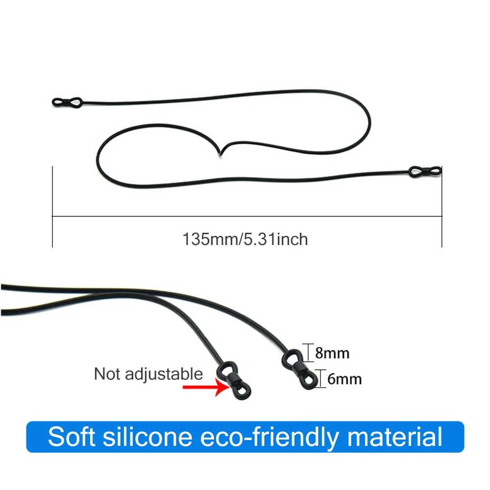 Colorful Silicone Glasses Chains Eyeglasses Rope Sunglasses Strap Sport Band Cord Holder For Children Adults