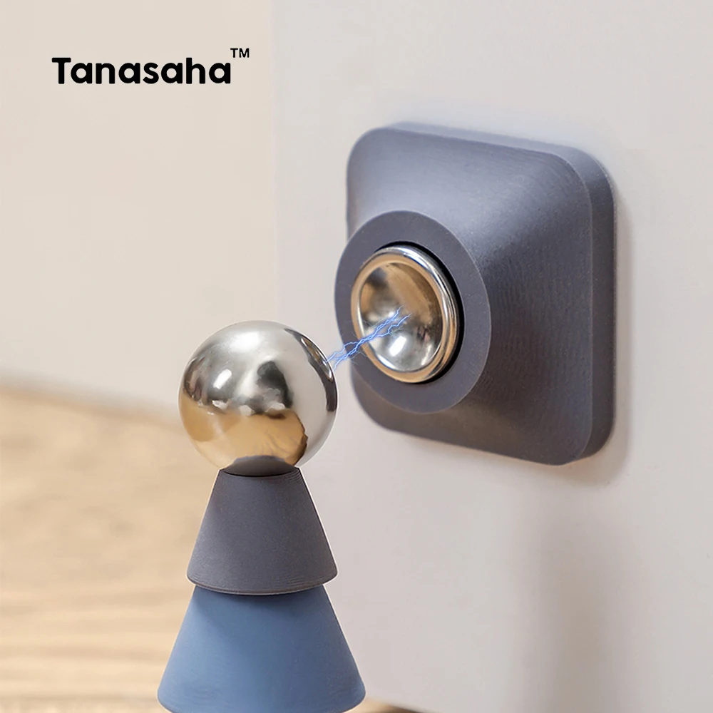 Silicone No Punching Door Stoppers Self Adhesive Door Rear Retainer Mute Anti-Shock Stopper Resistance For Home Office