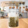 750ml Plastic Storage Container With Locking Clamp For Nuts Tea Leaves Sealed Canister Storage Bottle Home Storage ganization 3