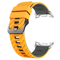 Two Tone Silicone Sport Strap - Universal Smartwatch Bracelet - Watch Ultra 2025 (YBS)