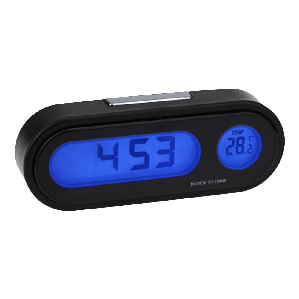 

Car Thermometer Digital Dash Light Clock Number Multi Function Temperature Display Electronic Component Vehicle Mounted