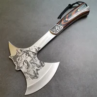 Multifunctional Outdoor Camping Axe Hunting Tools Wolf Head Survival Axes Portable Tactical Hatchet Tomahawk Emergency Gear 1