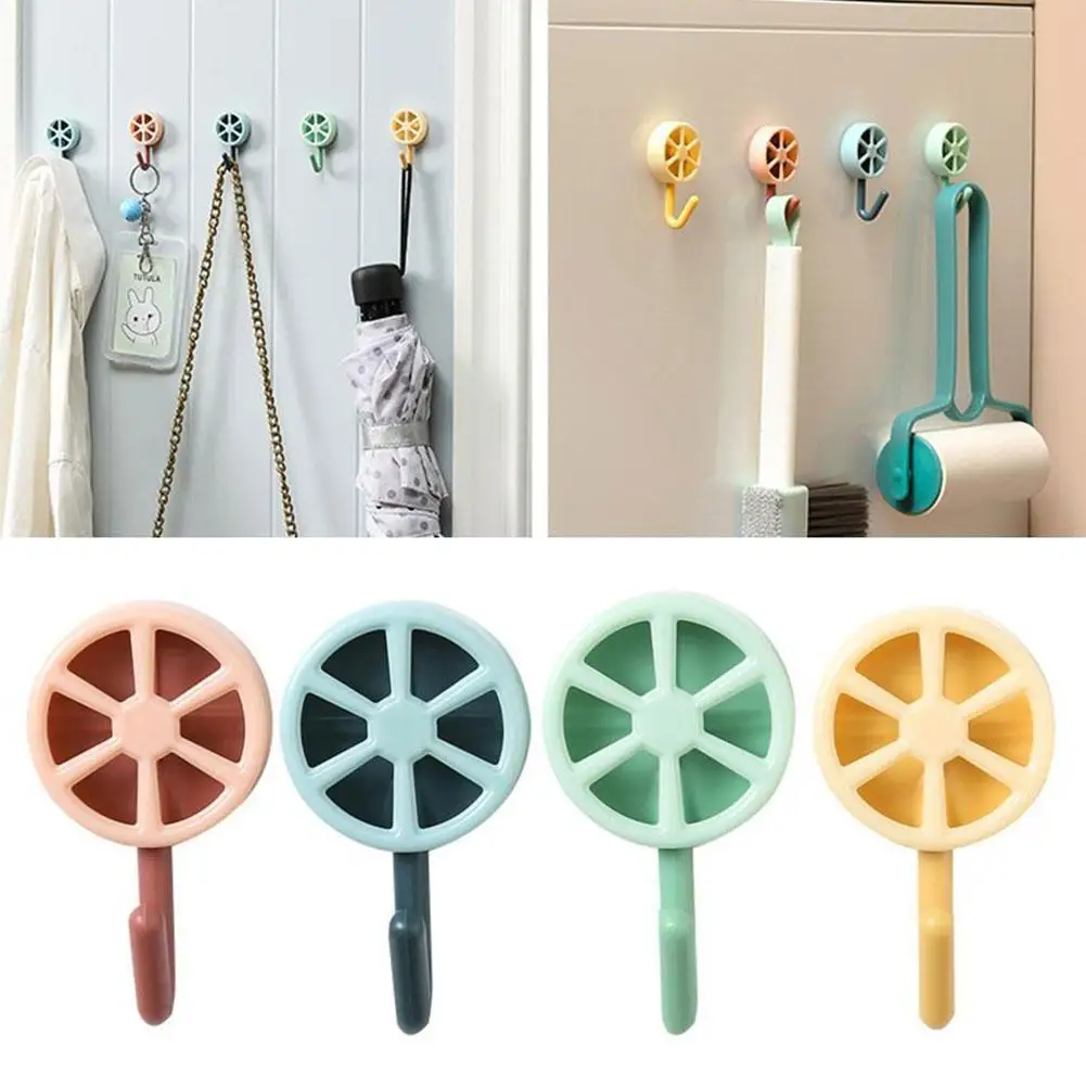 

5X крючок креативный лимон крючок/без отверстий дверь гостиной после клейкой двери кухонная вешалка для полотенец крючок аксессуары для хранения