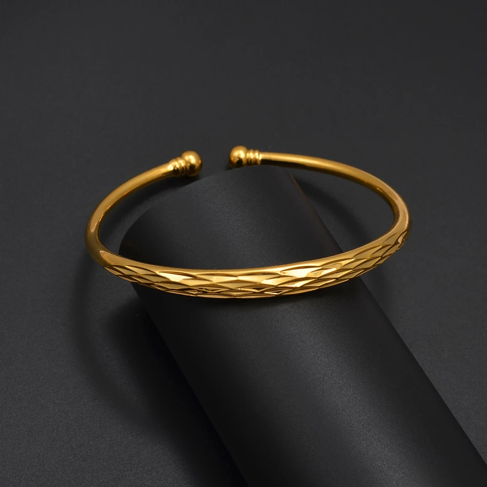 Anniyo 1Piece Women Bracelets Dubai Bangles Jewelry Arab Middle Eastern African Wedding Party Accessories @280607 2