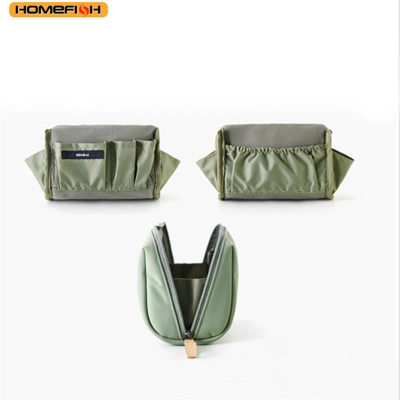 HOMEFISH 1PC 휴대용 여성 메이크업 가방 화장품 가방 동전 주머니 보관 가방 미니 립스틱 가방 작은 가방 세면 용품 가방 주최자