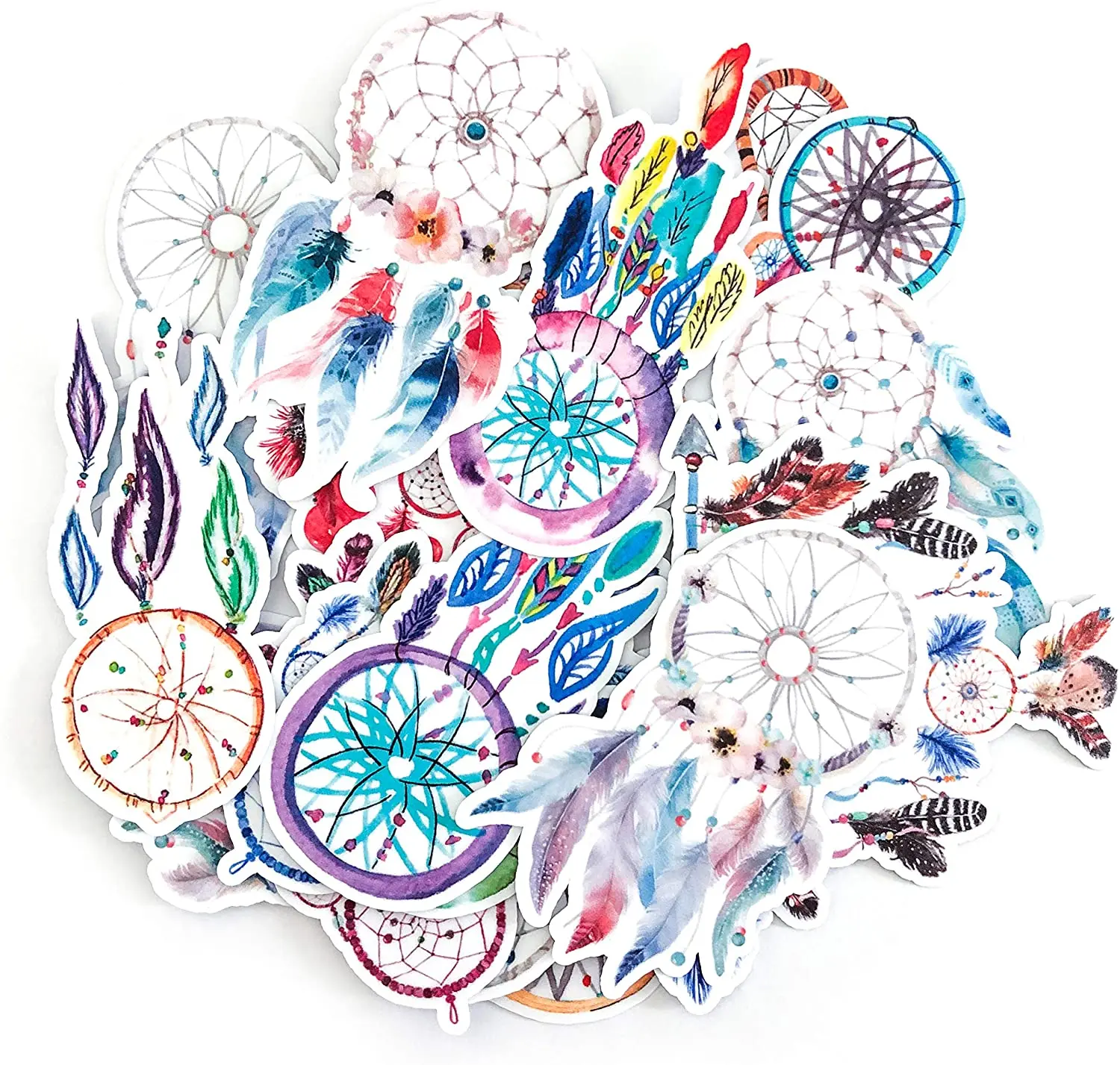 

17pcs Dream Catcher Stickers Bohemian Decals for Laptops and Phone Cases Sticker Pack for Scrapbook and Journal