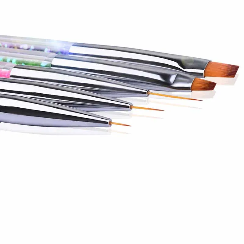 5Pcs Nails Art Dotting Pen Nails Brushes For Nails Art Accessories Tools Kits Nail Supplies For Professionals Manicure Set 6
