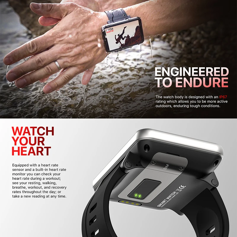 DM100 4G Smart Watch Large Screen Android Smartwatch