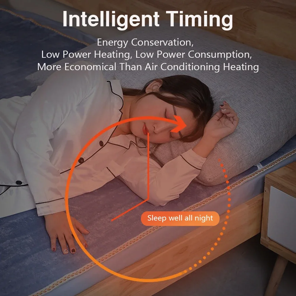 Intelligent Switch Electric Blanket 220V Thicker Heater Blanket Mattress Thermostat Electric Heating Blanket Body Warmer FluffyI 5