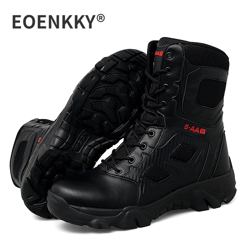 

Top Quality Outdoor Tactical Boots Rock Climbing Camping Hunting Fishing Combat Boots Workwear Shoes Motorcycle Desert Work Boot