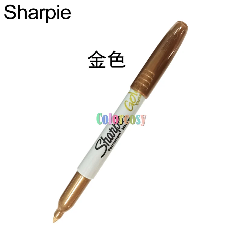 5/12pc Sharpie Metallic Fine Permanent Marker, Mixed 3 Blister, Gold Silver  Bronze Marker,Ceramic Metal Glass Marker,1.0mm 39100 - AliExpress