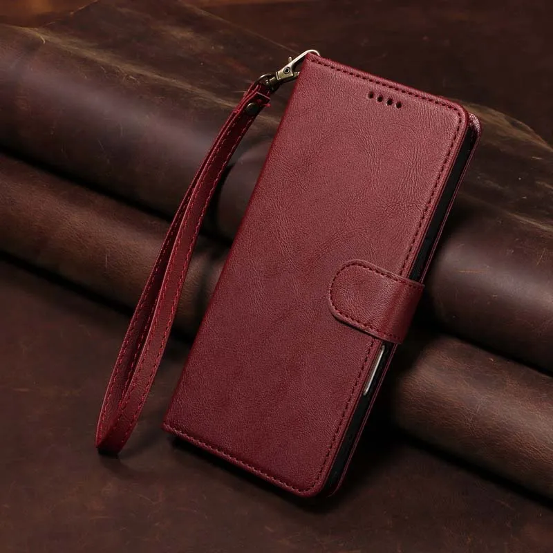 Leather Wallet Phone Case - RFID Blocking, Magnetic Closure, Anti-Theft Protection