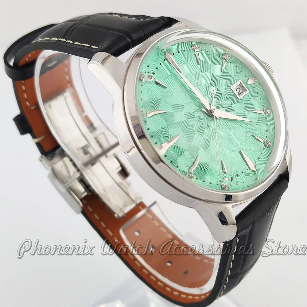 Men's Watch NH35 watch Cocktail Watch NH35 Automatic Movement Diamond Dial Customized Logo Stainless Steel Waterproof Watch 3