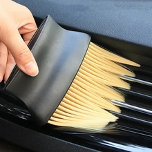 

Car Air Outlet Cleaning Brush Dashboard Air Conditioner Detailing Dust Sweeping Tools Auto Interior Home Office Duster Brushes
