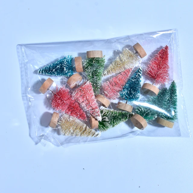작은 크리스마스 트리 DIY 장식, 12개의 크리스마스 장식품, Navidad 선물 및 크리스마스 홈 장식 용도, 무료 배송 및 71% 할인율