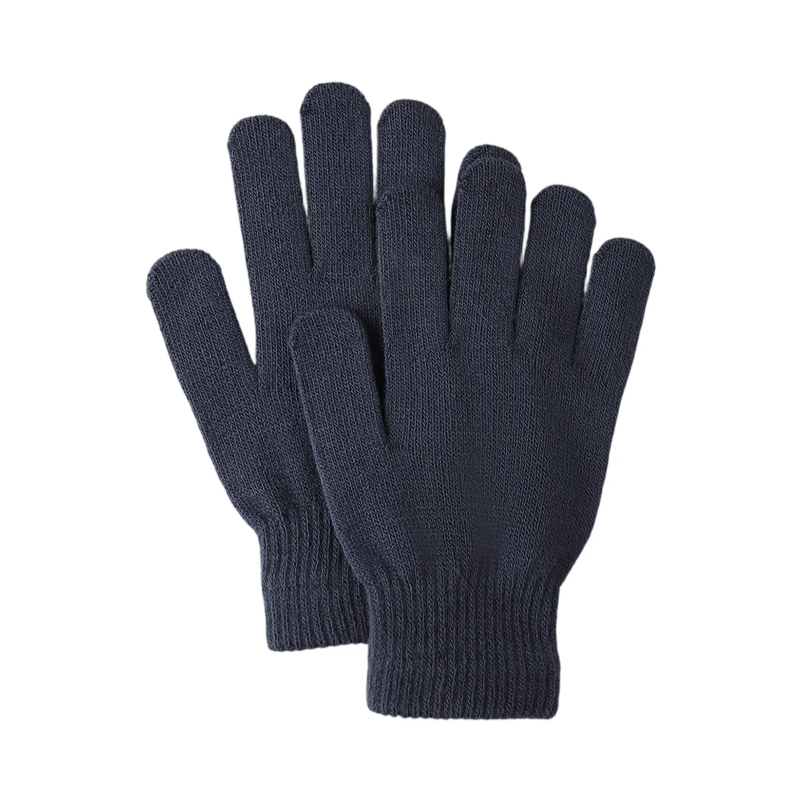 Unisex Herbst und Winter Outdoor warme rutschfeste Fahrradhandschuhe einfarbige Basic kältebeständige Strickhandschuhe – Detail 16