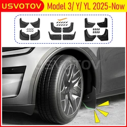 Premium TPE Mud Flaps & Fender Protectors - Anti - Sand Travel Accessories (Model YL (6 Seats))