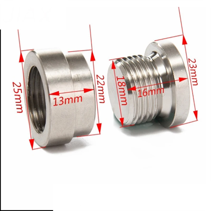 

1PCS Car Accessories High Quality Steel O2 Oxygen Sensor Iron M18 x 1.5 Plug And Nut Stepped Weld Bungs