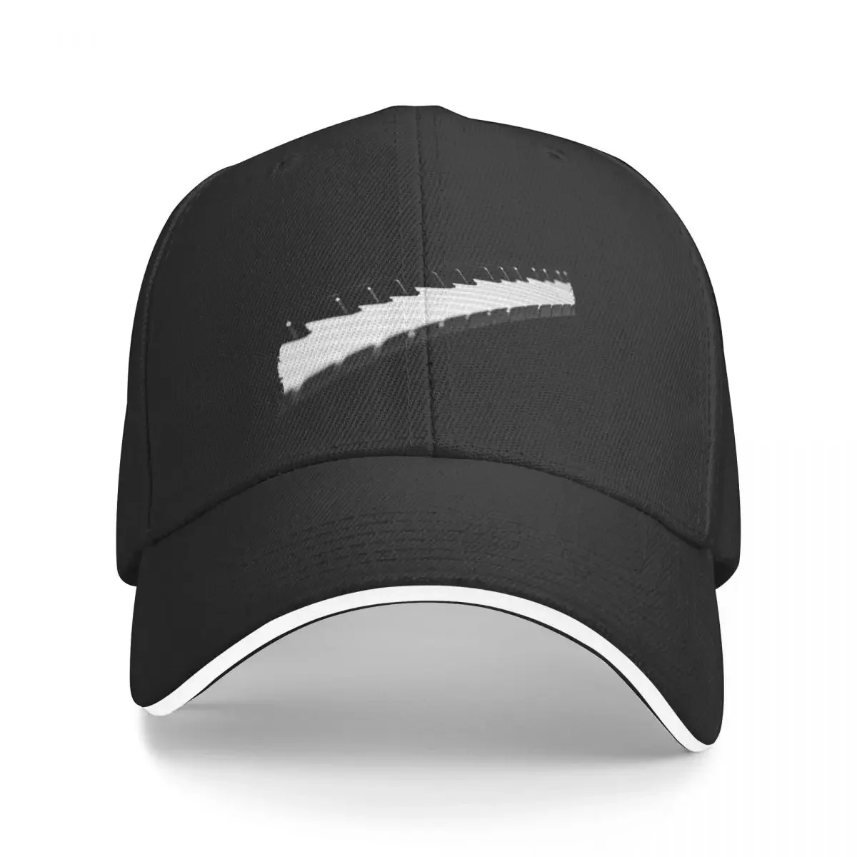 

Piano Keyboard in Minimal Black and White Photograph Baseball Cap Luxury Man Hat Golf Hat Woman Men's