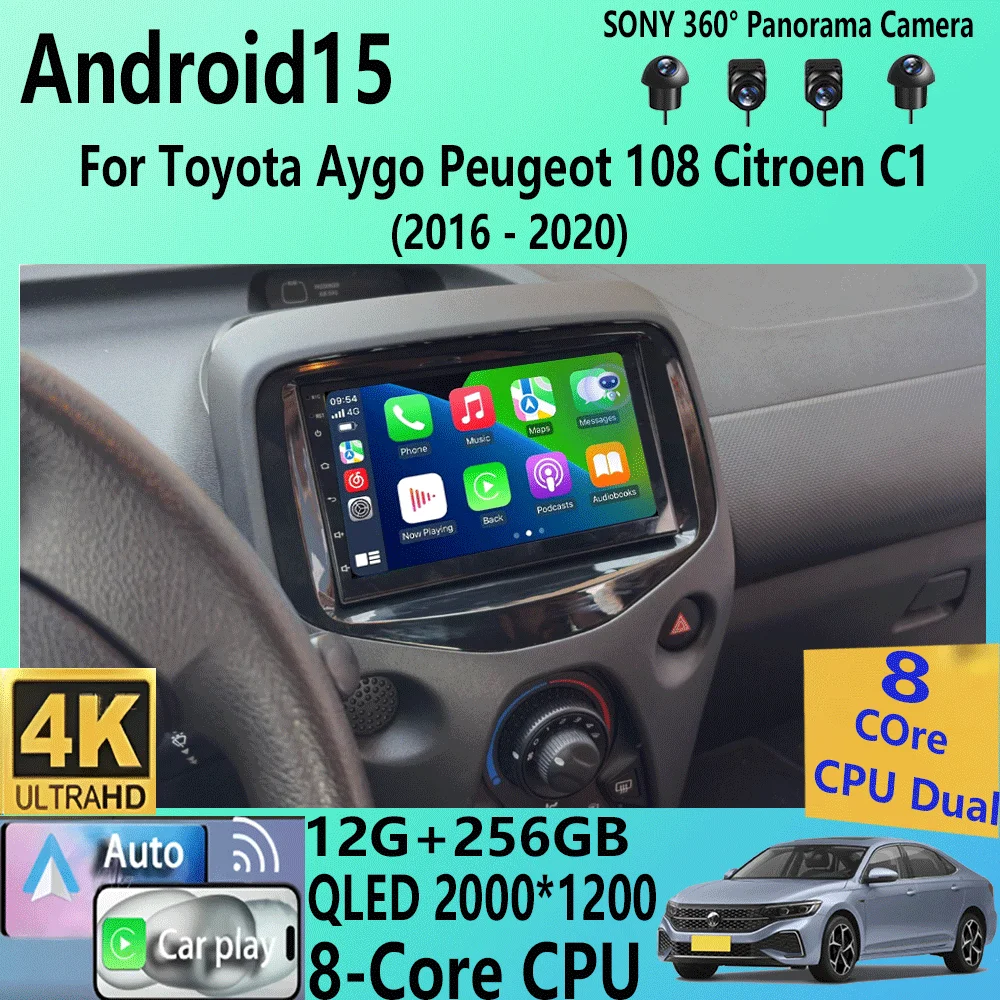 AWESAFE Autoradio Android 13 Pour Toyota Rav4 (2006-2012) 2Go+64Go Avec