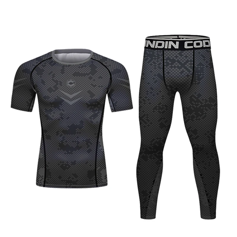 Boxing Training Set of four quick-drying Cross MMA Shorts Fight Wear Muay Thai Rashguard T-shirt Gym Trunks Bjj Kickboxing Suit sports apparel
