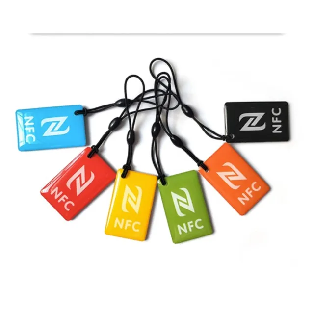 10pcs Ntag216 NFC Tags Key Token 13.56mhz RFID 868 bytes Card Label Keychain for All NFC android phone 2