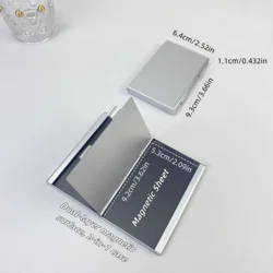 Sleek Aluminum Dual - Layer Magnetic Refillable Makeup Palette (1 Silver Box)
