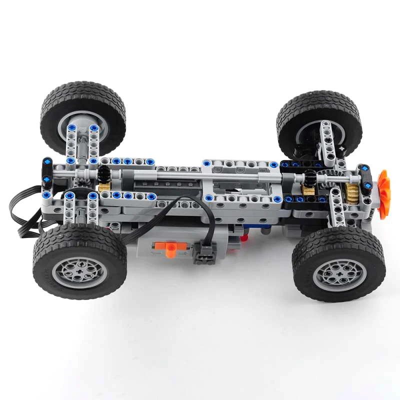 Four-wheel Drive Remote Control Car Motor Power Machinery Group Maker Kit Toy Car Compatible with LEGOed Toy Robots