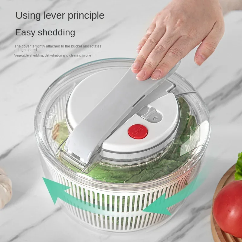 Vegetables Salad Spinner Lettuce Leaf Vegetable Dehydrator Multifunctional Vegetable Washer Salad Dryer Mixer